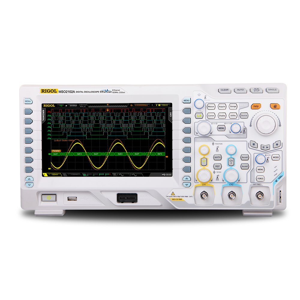 Rigol MSO2102A-S - Осциллограф 100 МГц, 2+16 каналов + генератор 25 МГц