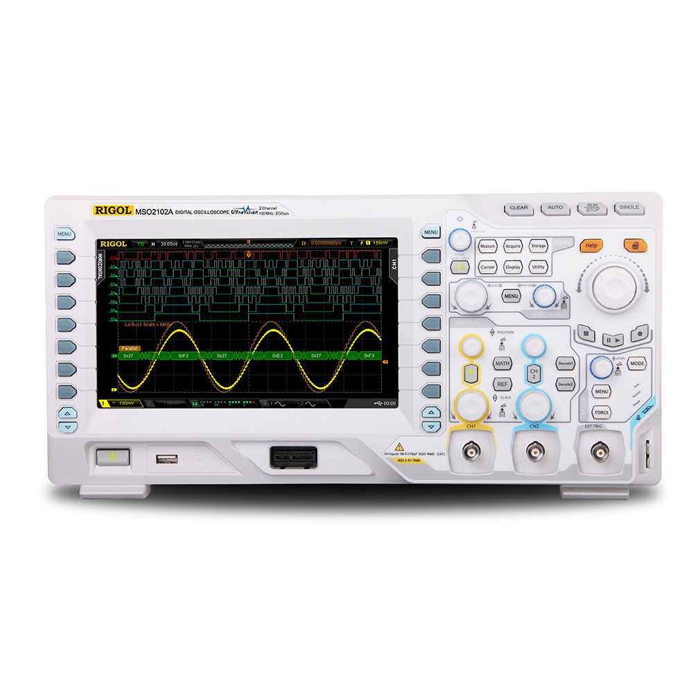 Rigol MSO2102A - Осциллограф 100 МГц, 2+16 каналов
