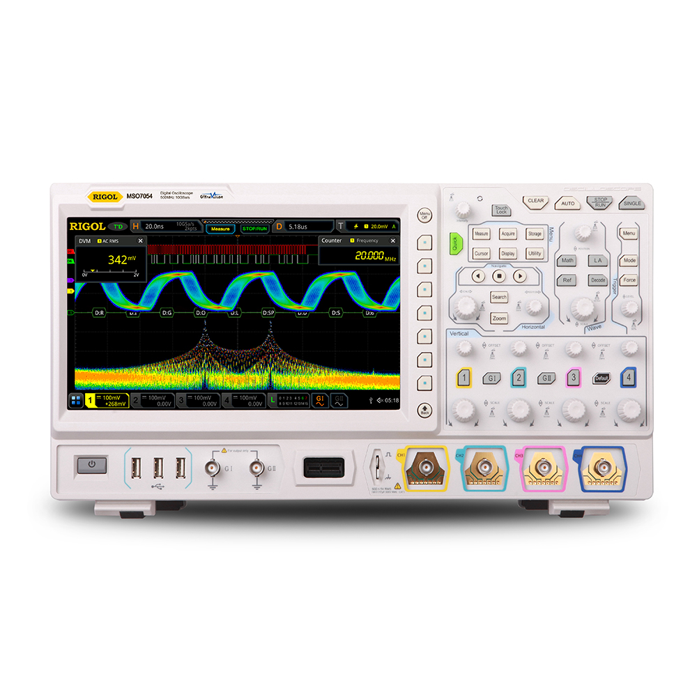Rigol MSO7054 - Осциллограф 500 МГц, 4 + 16 каналов